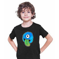 Cookie Monster ScaryEye Funny Gift Drawing Kids Printed T-Shirt for Kids - Kuzi Tees