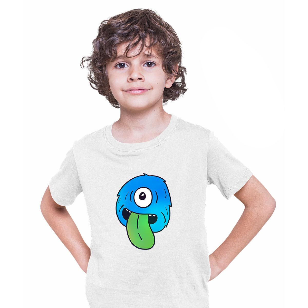 Cookie Monster ScaryEye Funny Gift Drawing Kids Printed T-Shirt for Kids - Kuzi Tees