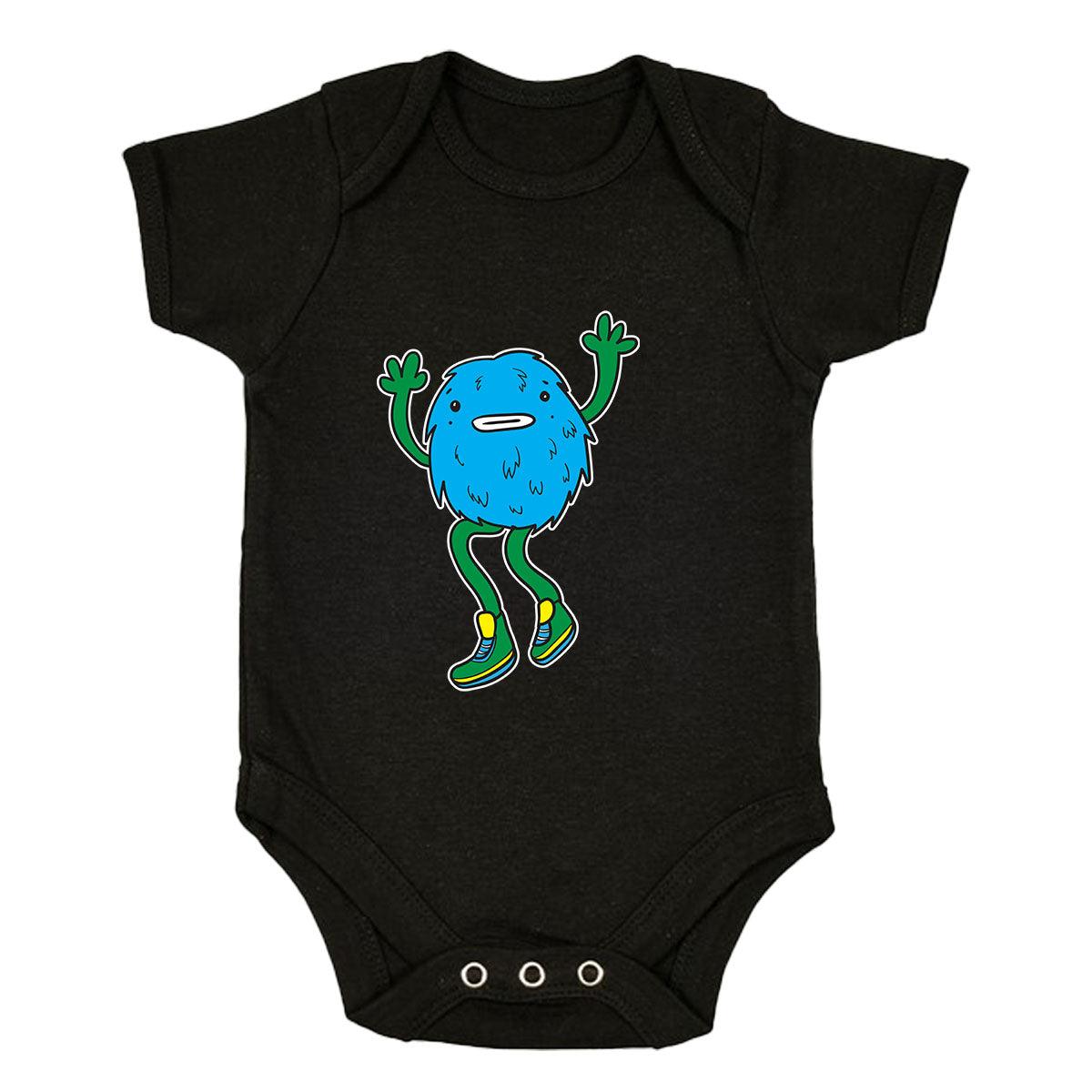 Cookie Fluffy Inspired Monster Funny Gift Drawing Printed Baby & Toddler Body Suit - Kuzi Tees