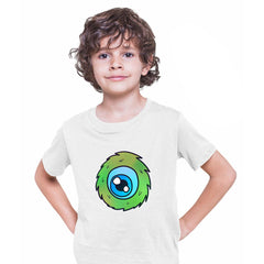 Cookie Green Tongue Monster Eye Funny Gift Drawing Kids Printed T-Shirt for Kids - Kuzi Tees