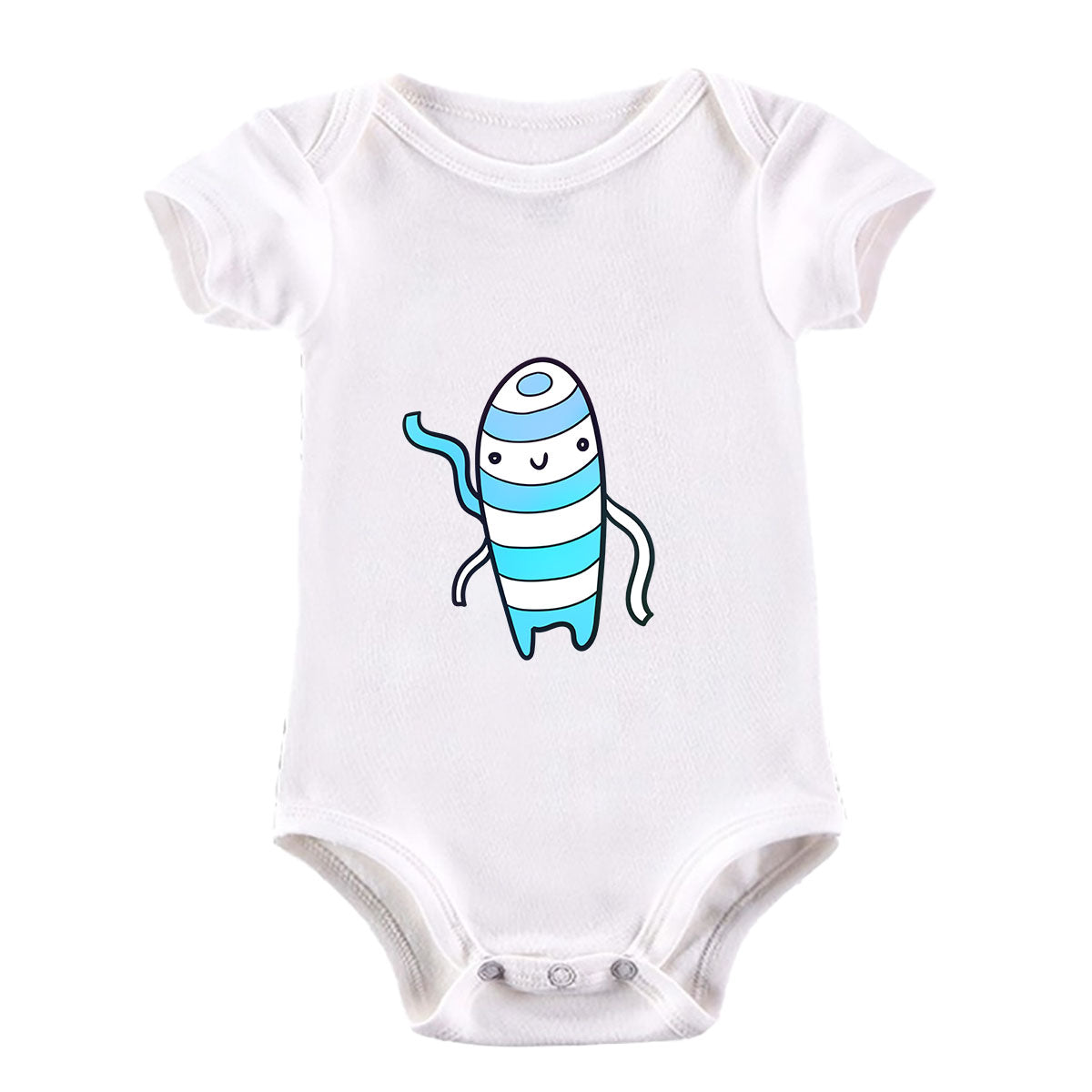 Mummy Monster Scary Eye Funny Gift Drawing Printed Baby & Toddler Body Suit - Kuzi Tees