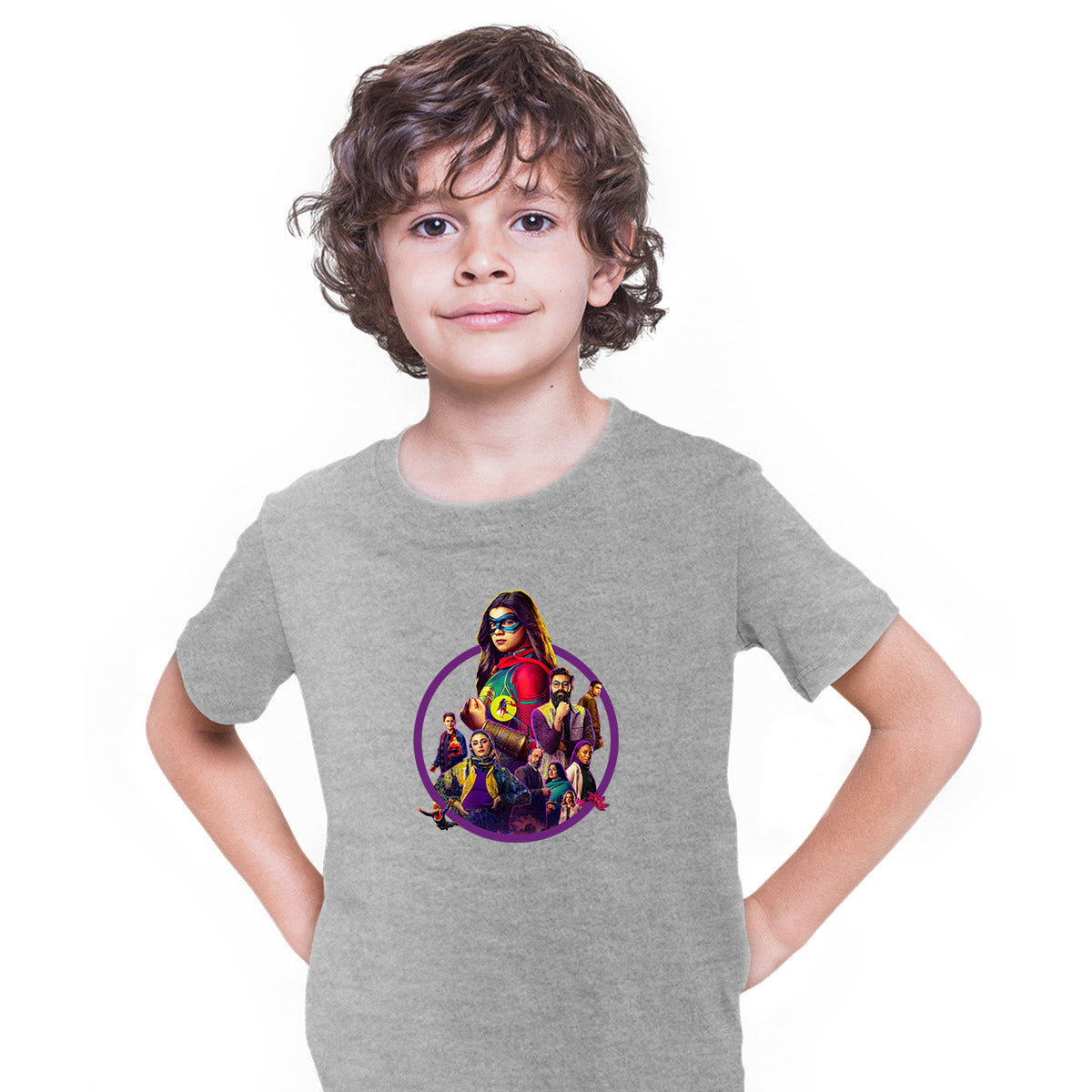 Ms Marvel Kids T-shirt Pakistani-American Muslim superhero - Kuzi Tees