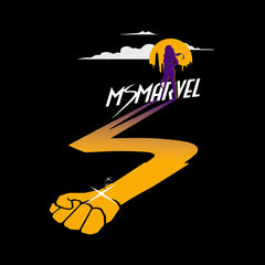 Ms Marvel Adult Graphical T-shirt Superhero - Kuzi Tees