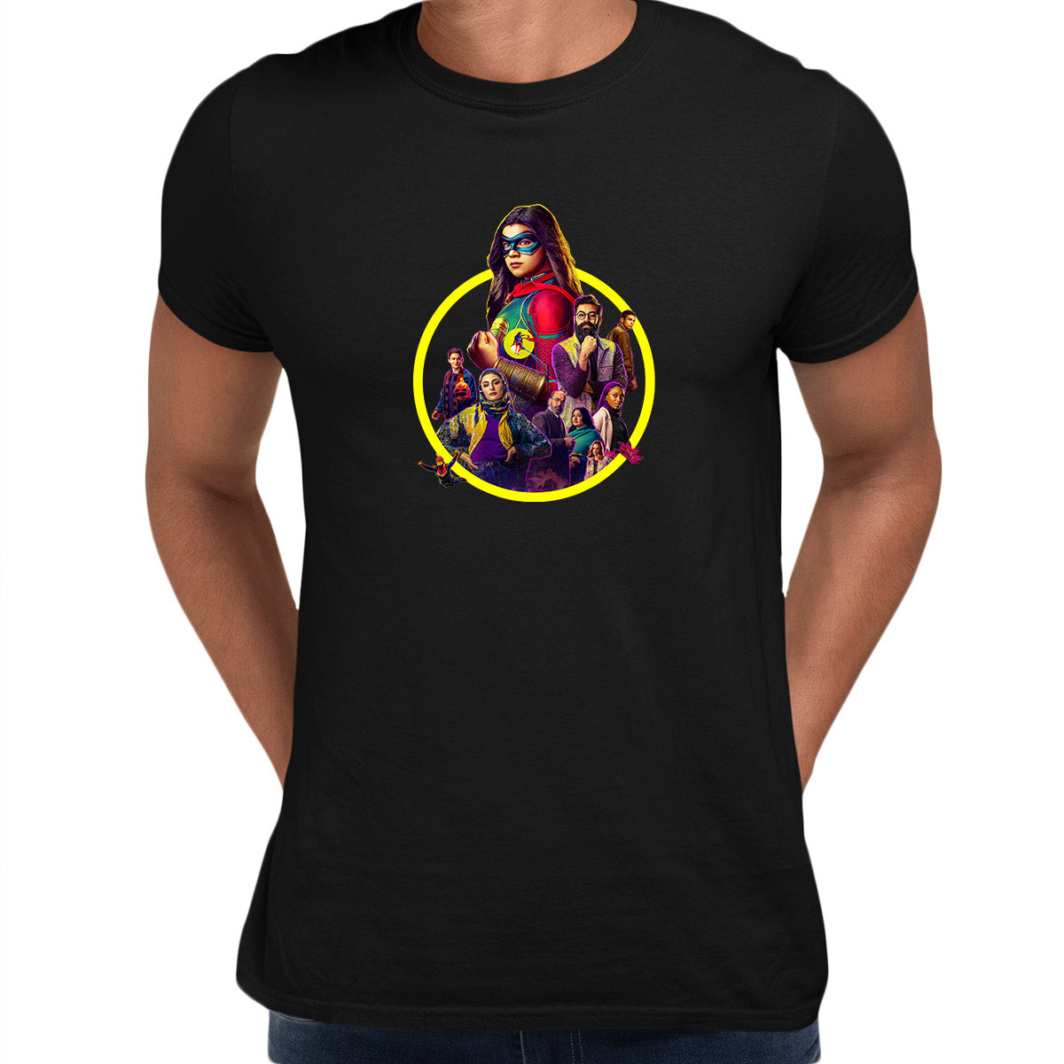 Ms Marvel Adult T-shirt Pakistani-American Muslim superhero - Kuzi Tees