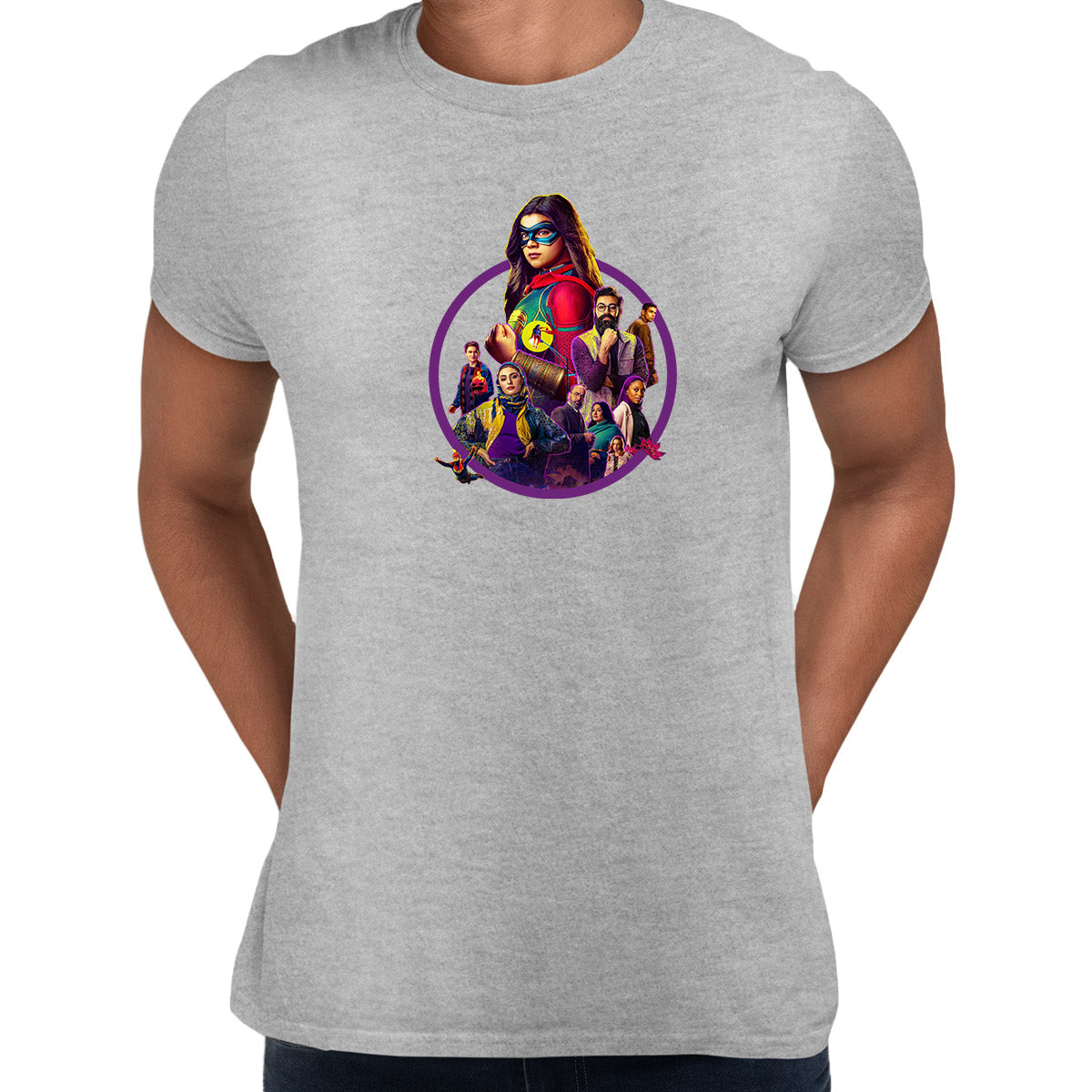 Ms Marvel Adult T-shirt Pakistani-American Muslim superhero - Kuzi Tees