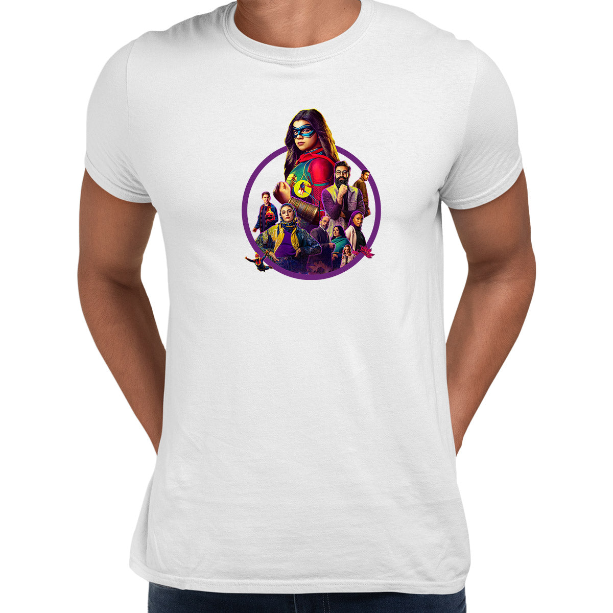 Ms Marvel Adult T-shirt Pakistani-American Muslim superhero - Kuzi Tees