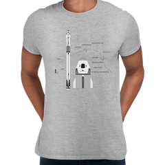 NASA SpaceX Falcon 9 Dragon Launch & Land - Black T-shirt for Space Geeks 2020 - Kuzi Tees