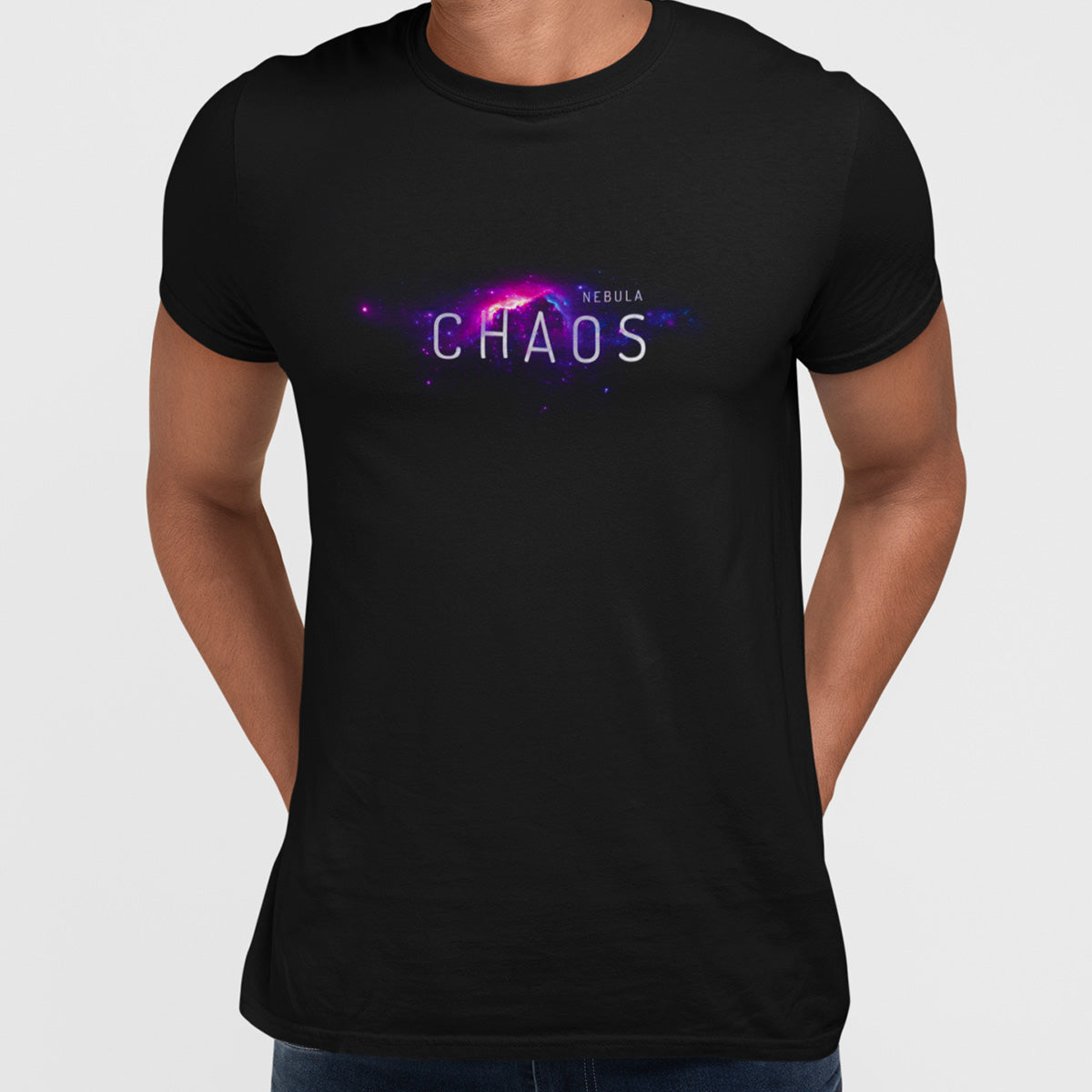 Nebula Chaos Abstract Space T-Shirt composition - Kuzi Tees