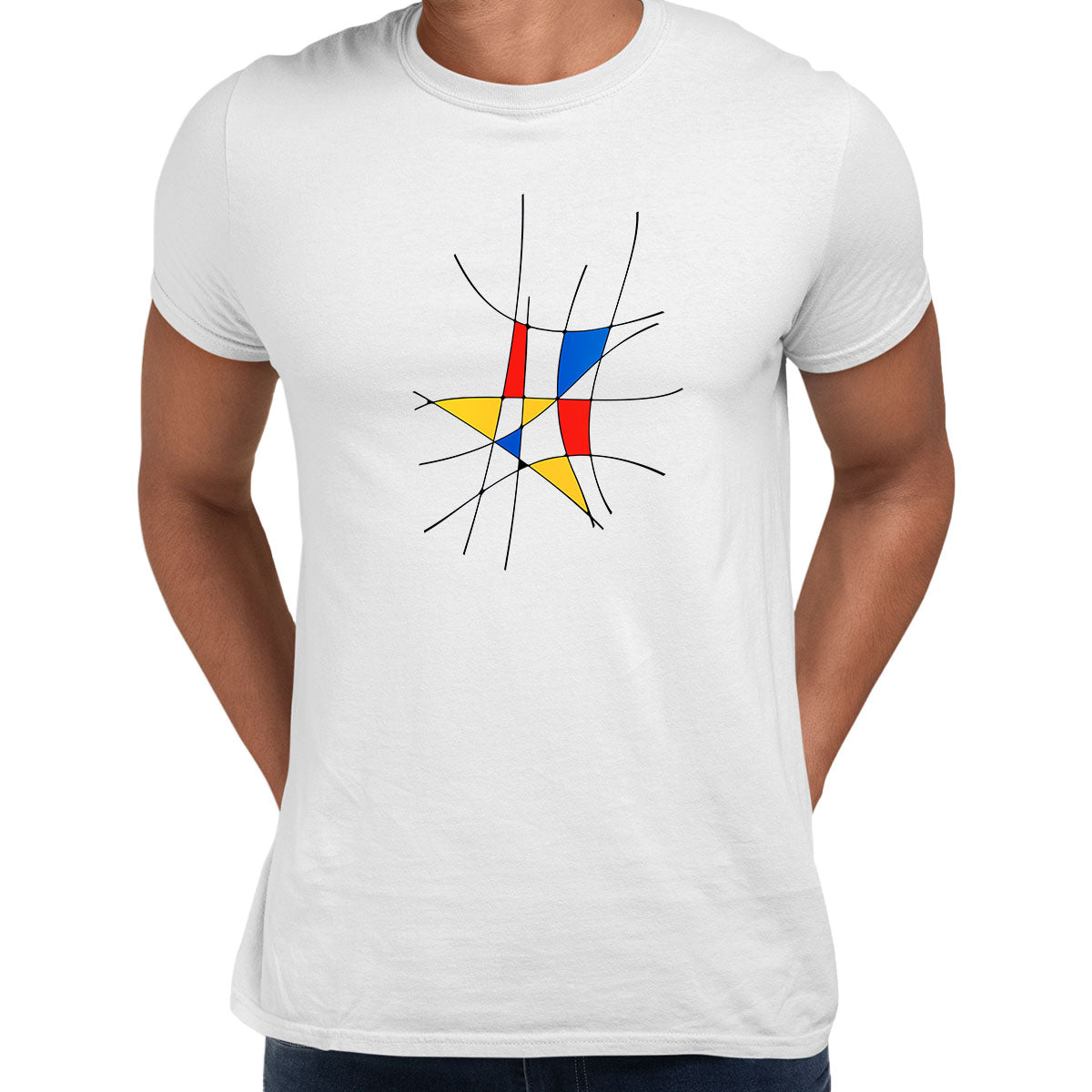 Mondrian Art Tee Typography Unisex T-shirt - Kuzi Tees