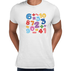 Colourful Number Day 2022 Maths Symbols School Unisex T-shirt - Kuzi Tees