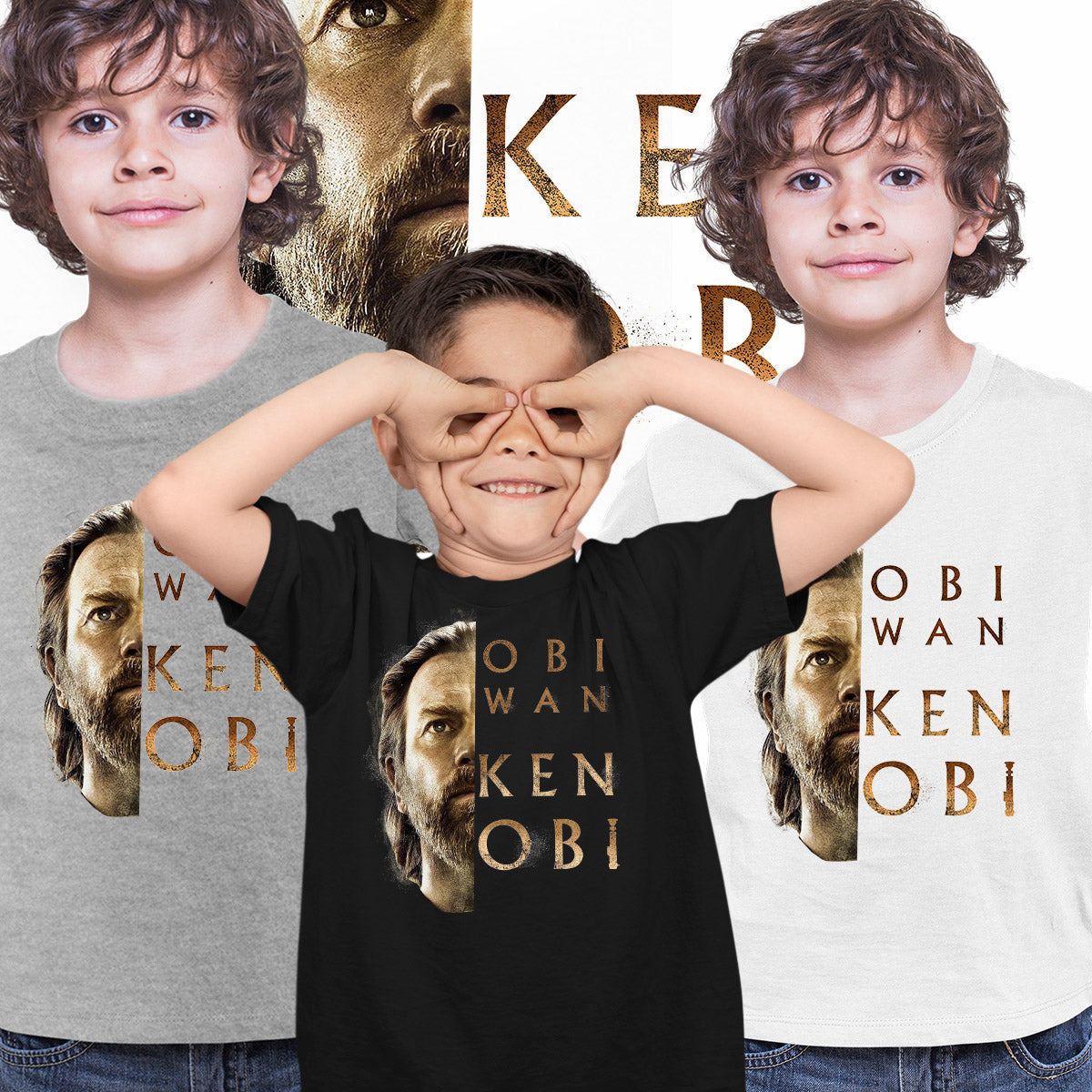 Obi Wan Kenobi Kids T-shirt TV series Star Wars Ewan McGregor - Kuzi Tees