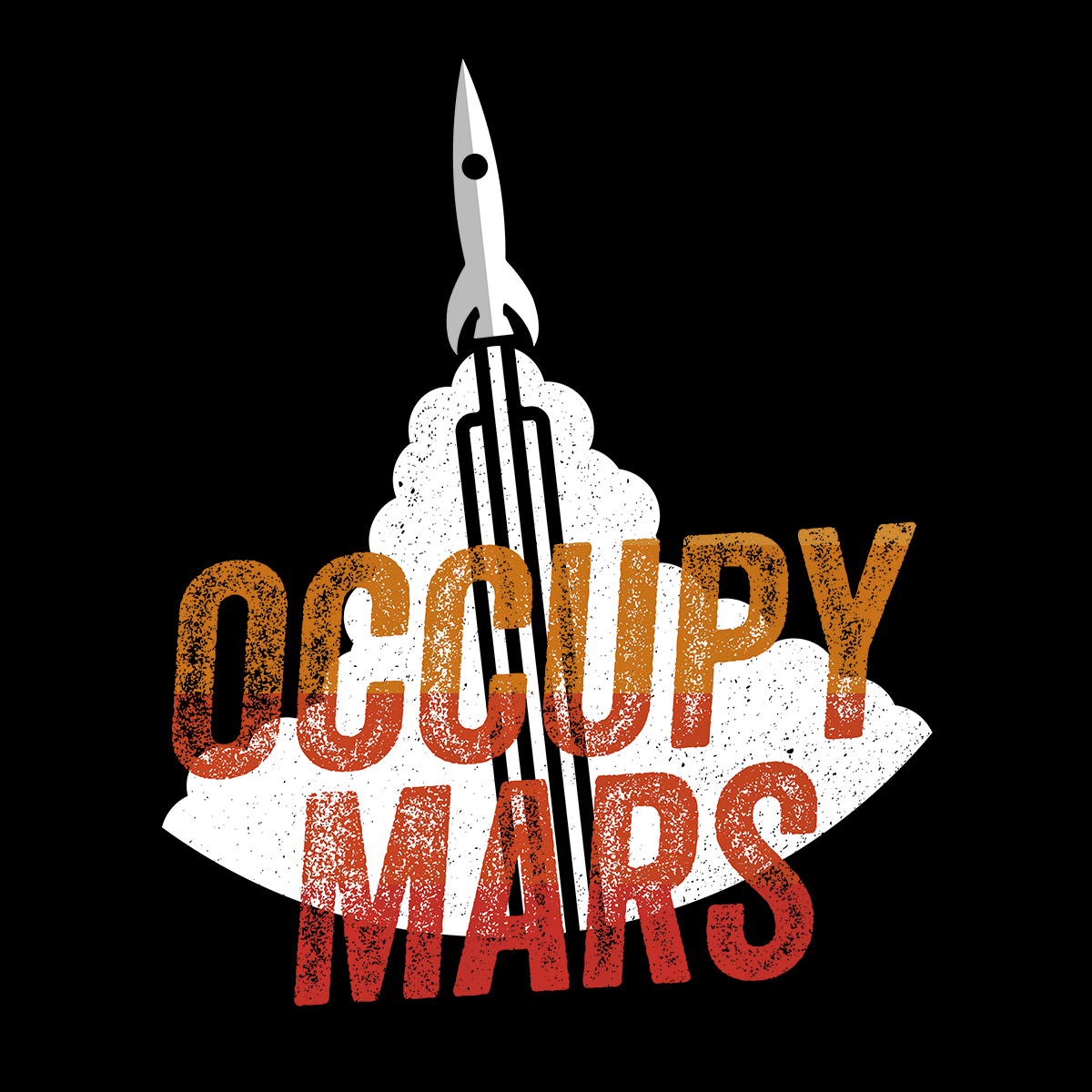 Black & White Tank Top Occupy MARS Nasa Space Project SpaceX Rocket Stars - Kuzi Tees
