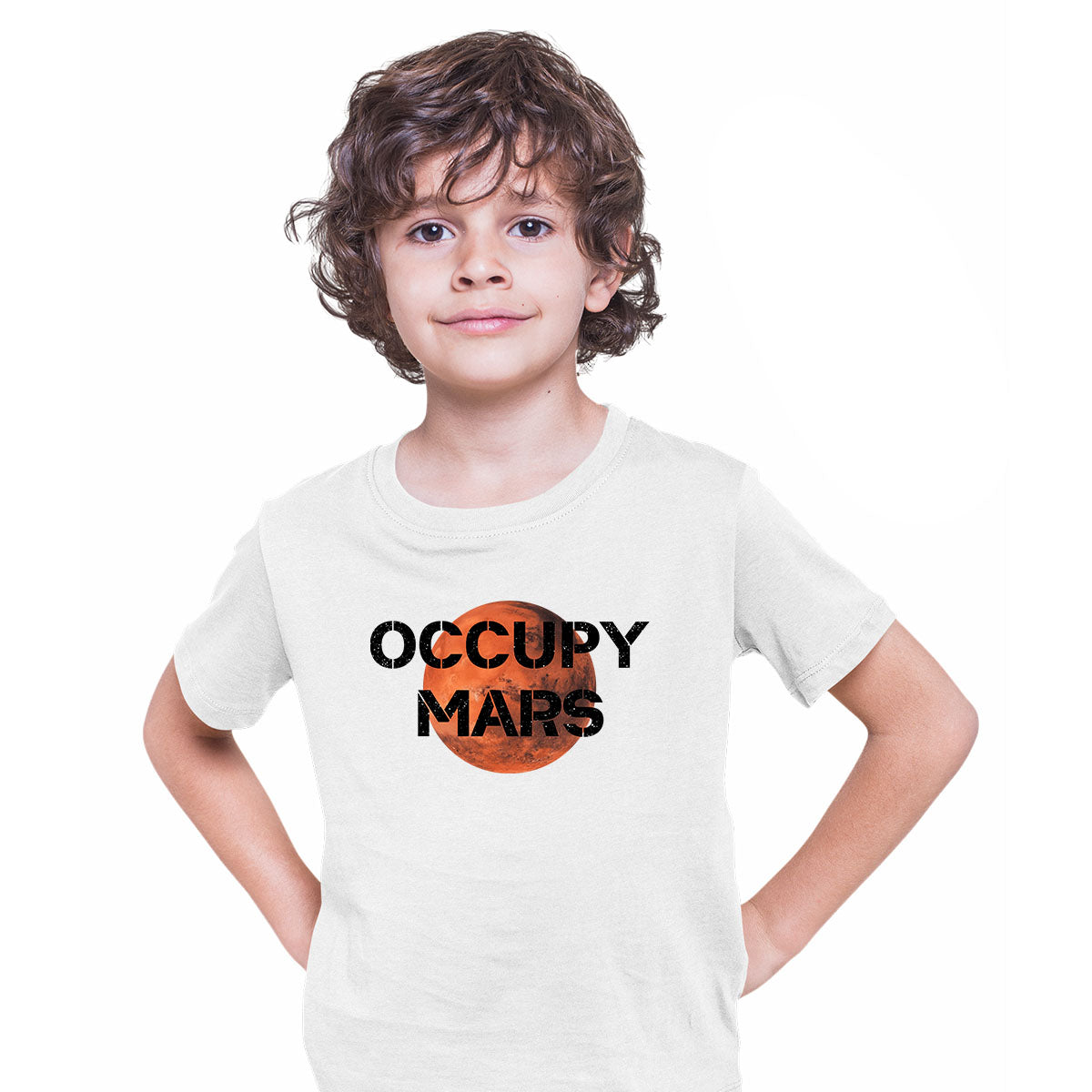 Occupy Mars Red Planet Landing 2021 Nasa perseverance Top T-shirt for Kids - Kuzi Tees
