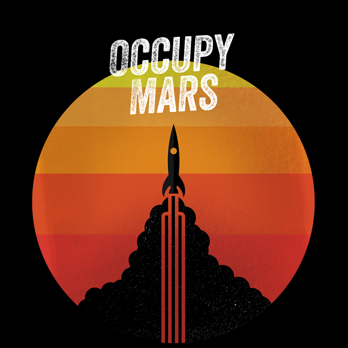 Occupy MARS Nasa Space Project SpaceX Rocket Stars Tank Top - Kuzi Tees