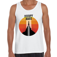 Occupy MARS Nasa Space Project SpaceX Rocket Stars Tank Top - Kuzi Tees