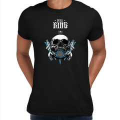 Old King Death Skull T-Shirts Mens Women Bike Knighthood Grave Unisex T-shirt - Kuzi Tees