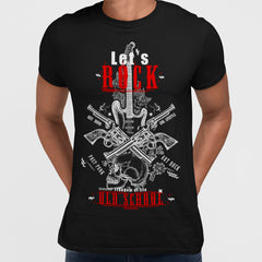 Old Skool Freedom of life Let's Rock Music Hipster T-Shirt - Kuzi Tees