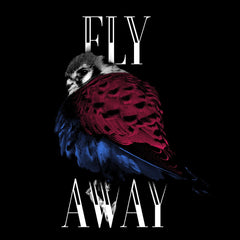 Fly Away Owl Halftone Animal Be Free T-Shirt - Kuzi Tees
