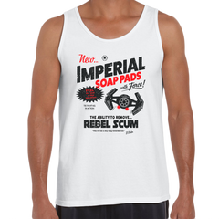 Star Wars Funny Tank Top Imperial Tie Fighter Vader Mens Geeks Shirt - Kuzi Tees