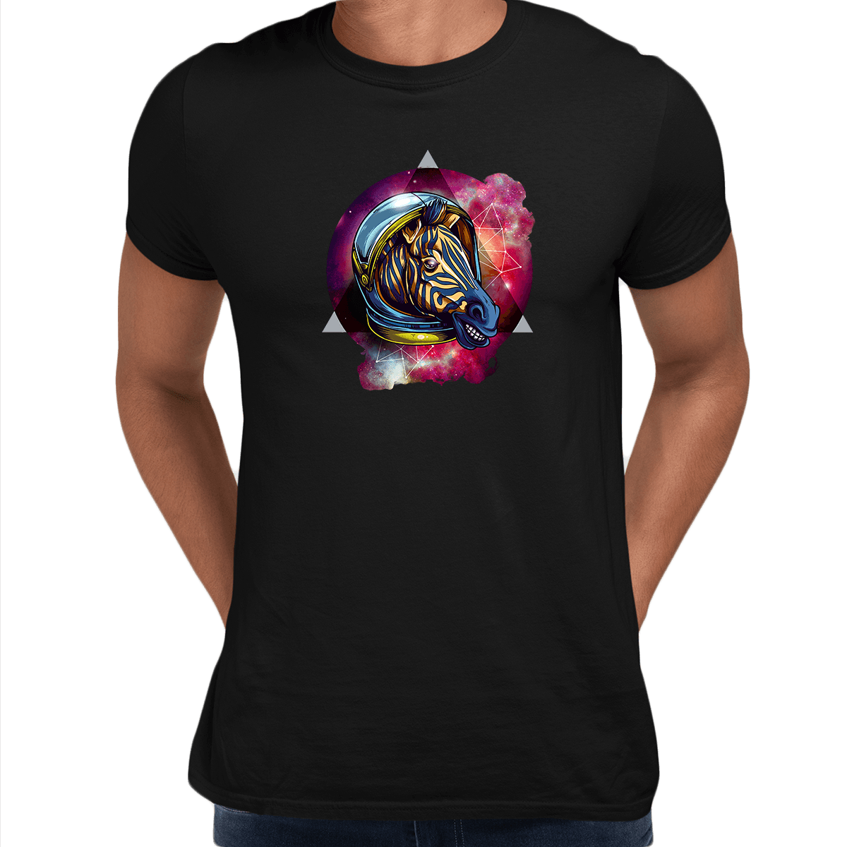 Awesome Cosmic Zebra - T-shirt with an Attitude - Kuzi Tees