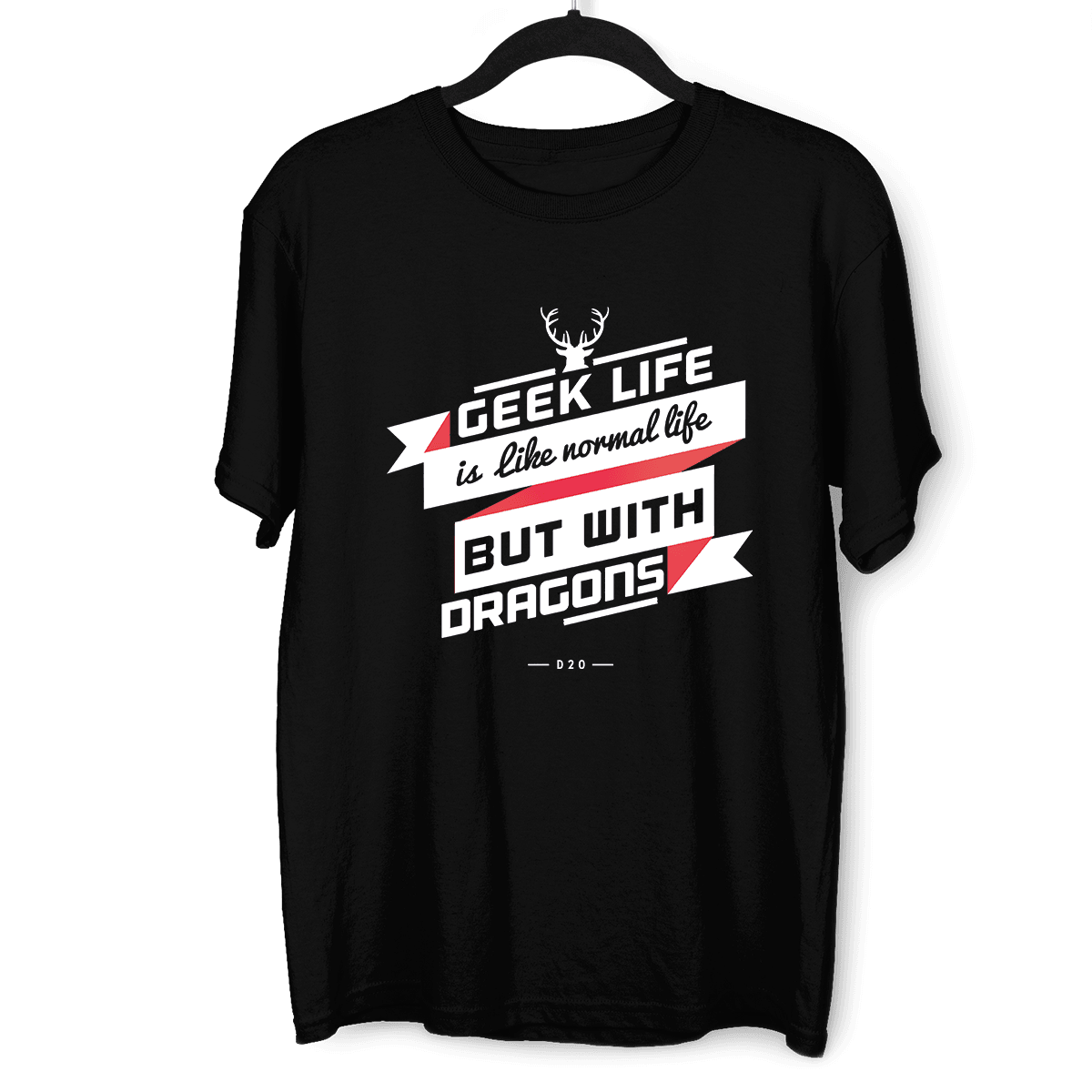 Geek Life Is Like Normal Life But With Dragons T-shirts With An Attitude - Kuzi Tees