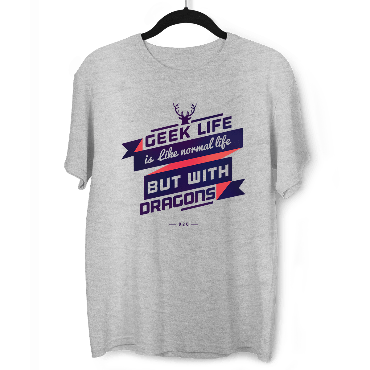 Geek Life Is Like Normal Life But With Dragons T-shirts With An Attitude - Kuzi Tees