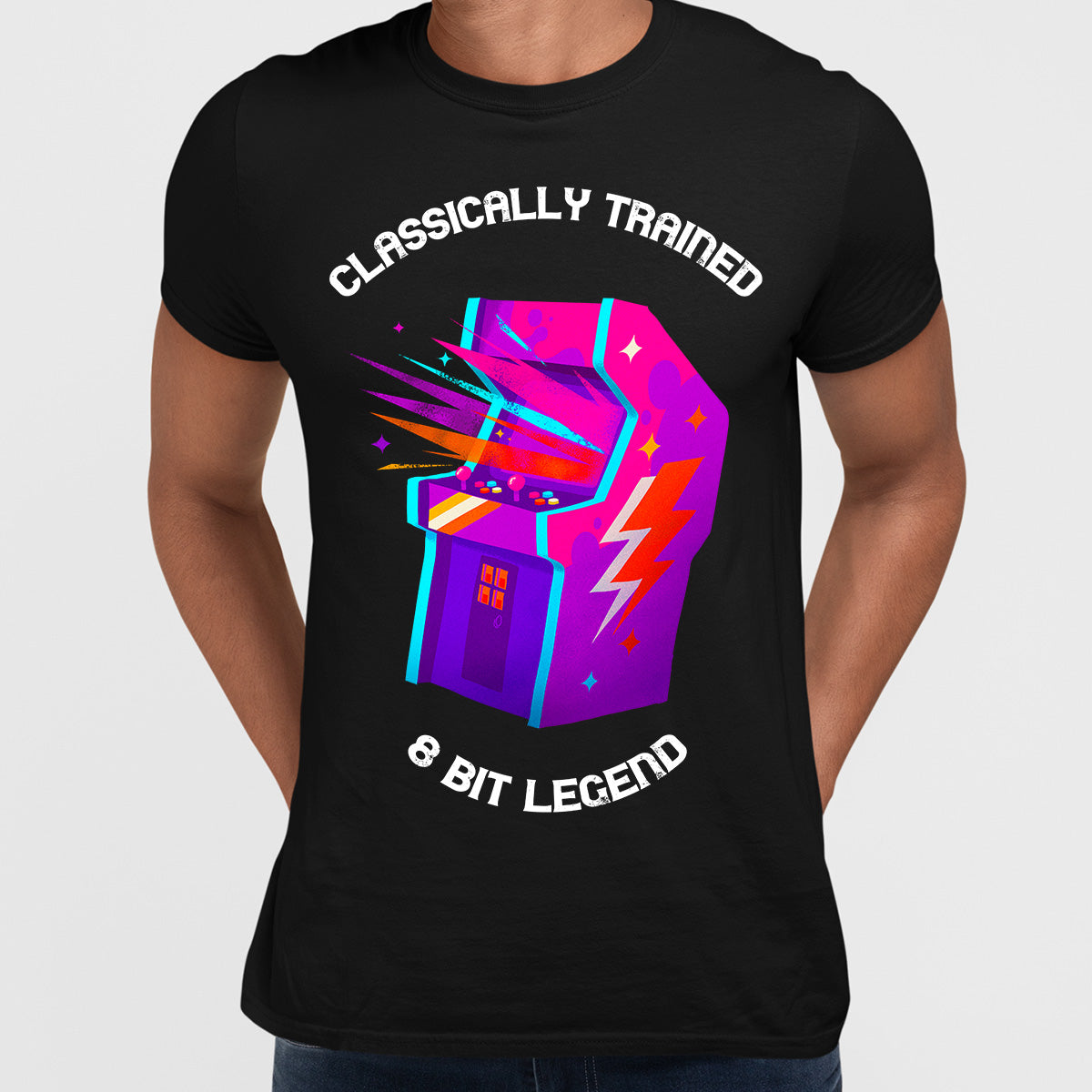 Retro Classically Trained 8 Bit Legend Old Fashioned Computer Gaming - Kuzi Tees