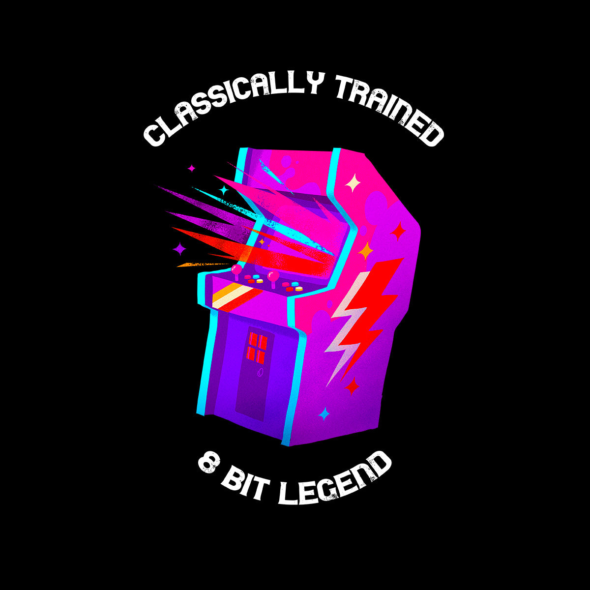 Retro Classically Trained 8 Bit Legend Old Fashioned Computer Gaming - Kuzi Tees