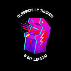 Retro Classically Trained 8 Bit Legend Old Fashioned Computer Gaming - Kuzi Tees