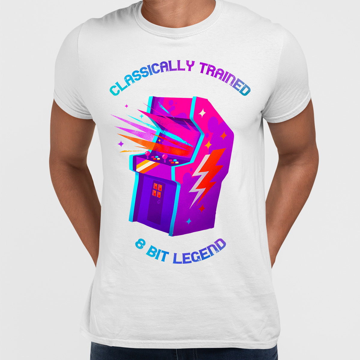 Retro Classically Trained 8 Bit Legend Old Fashioned Computer Gaming - Kuzi Tees