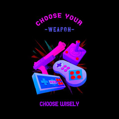 Choose Your Gaming Controller - Choose Wisely Old Fashioned Computer Gaming - Kuzi Tees