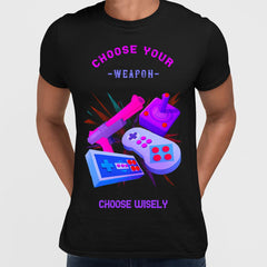 Choose Your Gaming Controller - Choose Wisely Old Fashioned Computer Gaming - Kuzi Tees