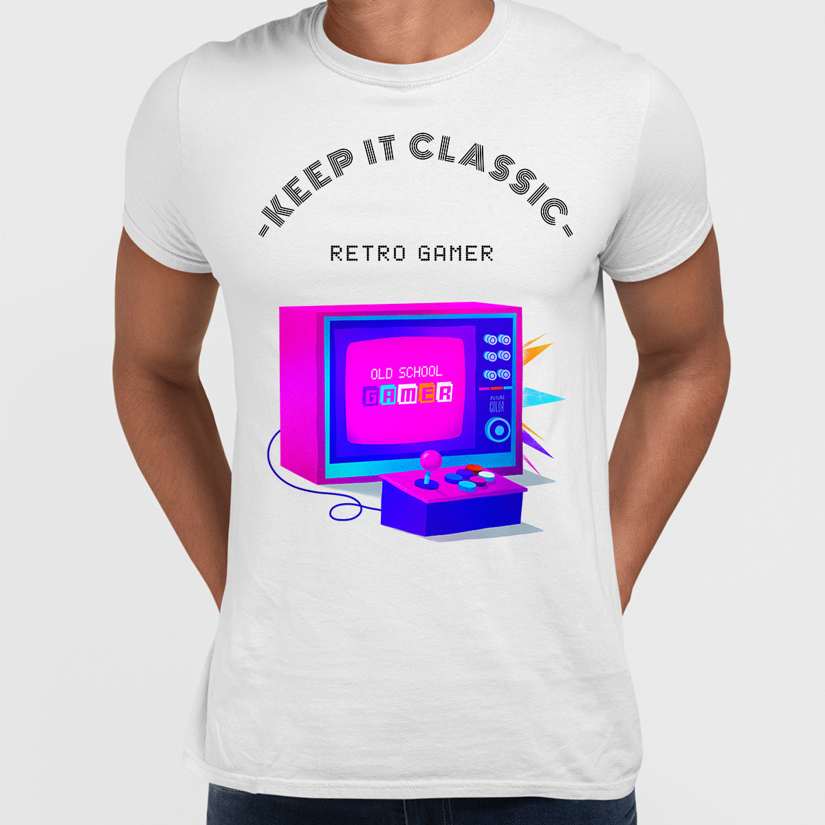 Keep it Classic - Retro Gamer Choose Wisely Old Fashioned Computer Gaming - Kuzi Tees