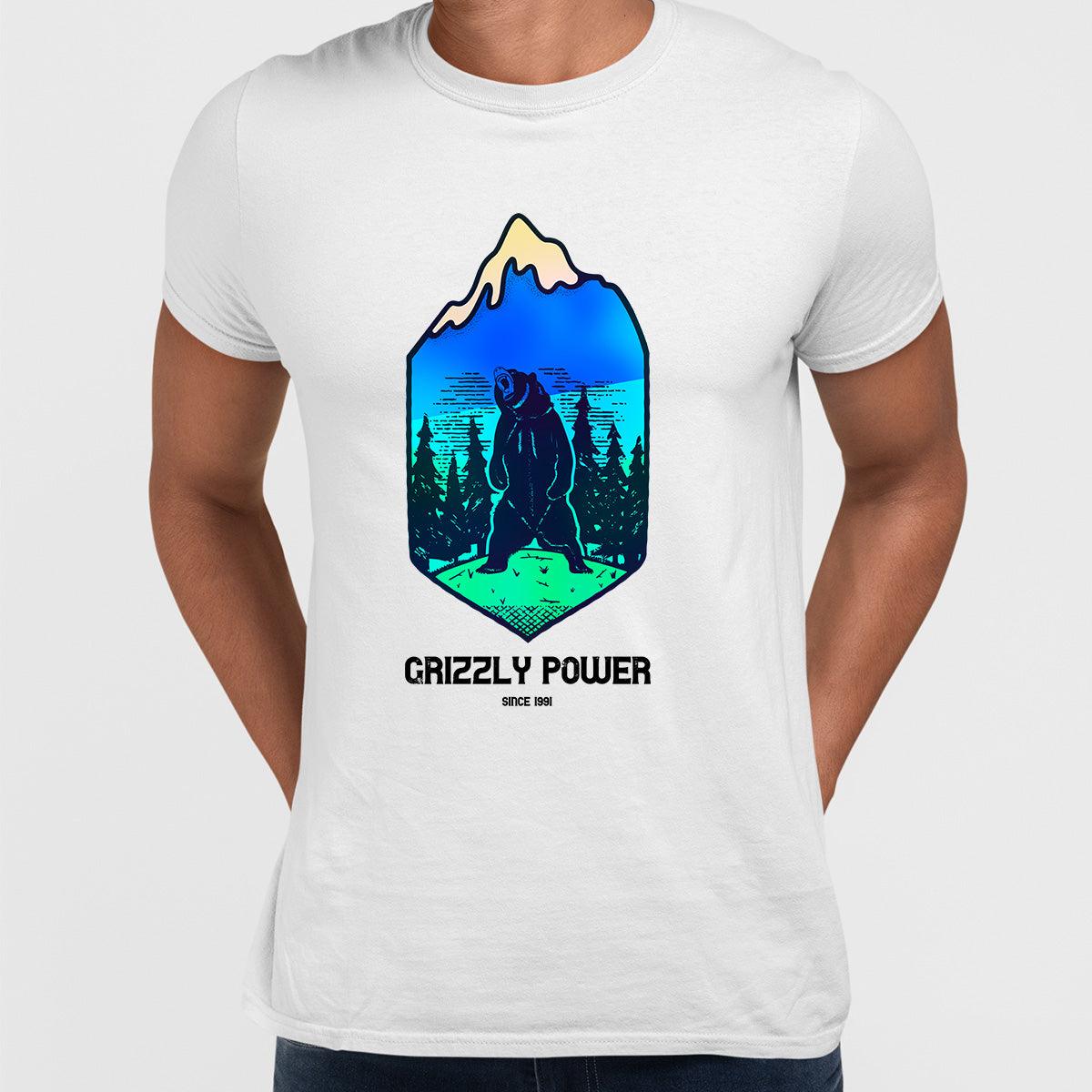 Grizzly Power - Since 1991 - Great Outdoor T-shirt - Kuzi Tees