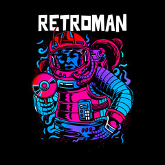 Retroman Retro character - Old Fashioned Computer Gaming Character - Kuzi Tees