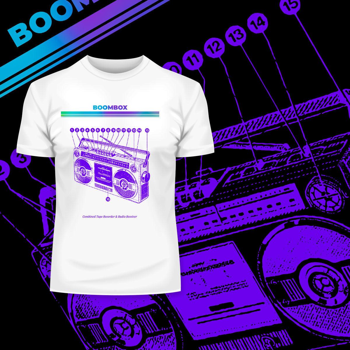 Boombox-combined tape recorder and radio receiver - Old Fashioned Music Player - Kuzi Tees