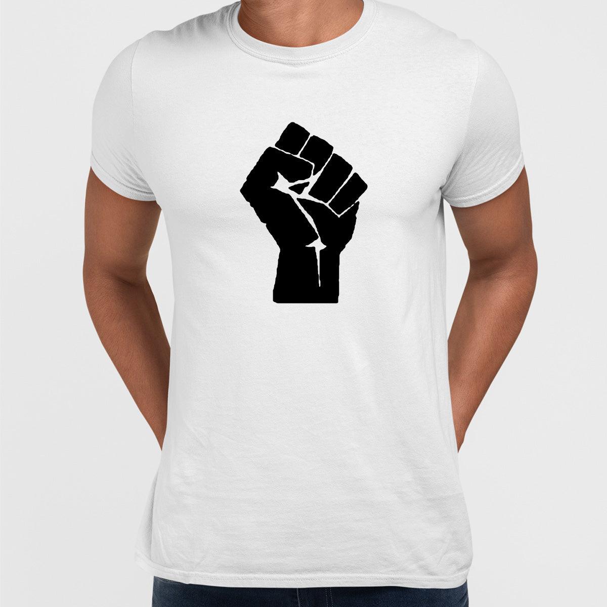 Black Lives Matter Take Action Black, White & Grey T-Shirt - Kuzi Tees