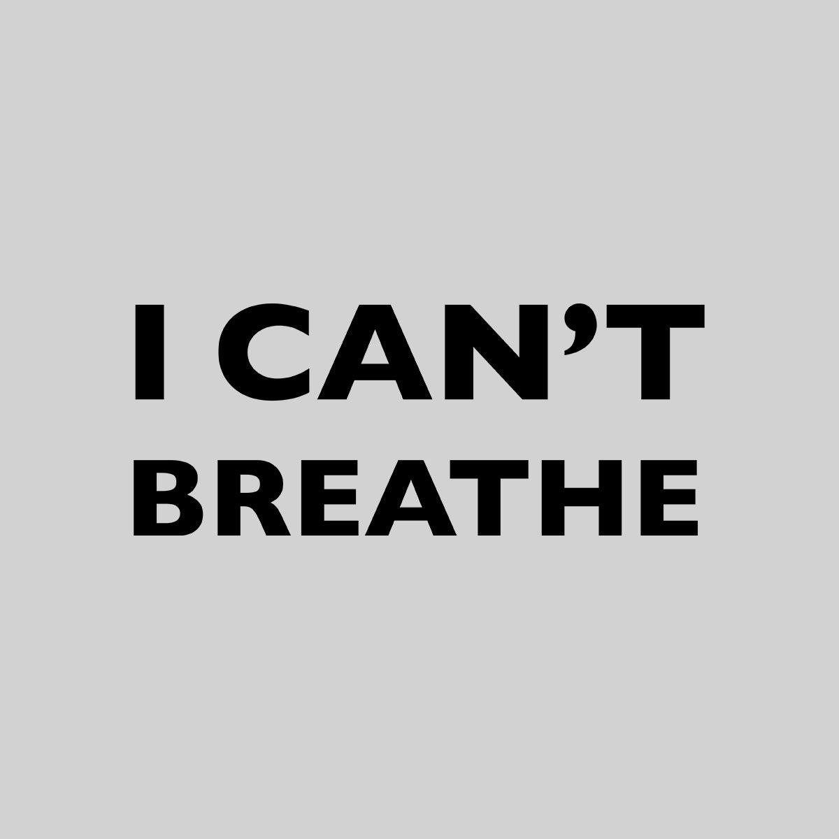 I can't Breathe - Black lives matter Black, White & Grey T-Shirt - Kuzi Tees