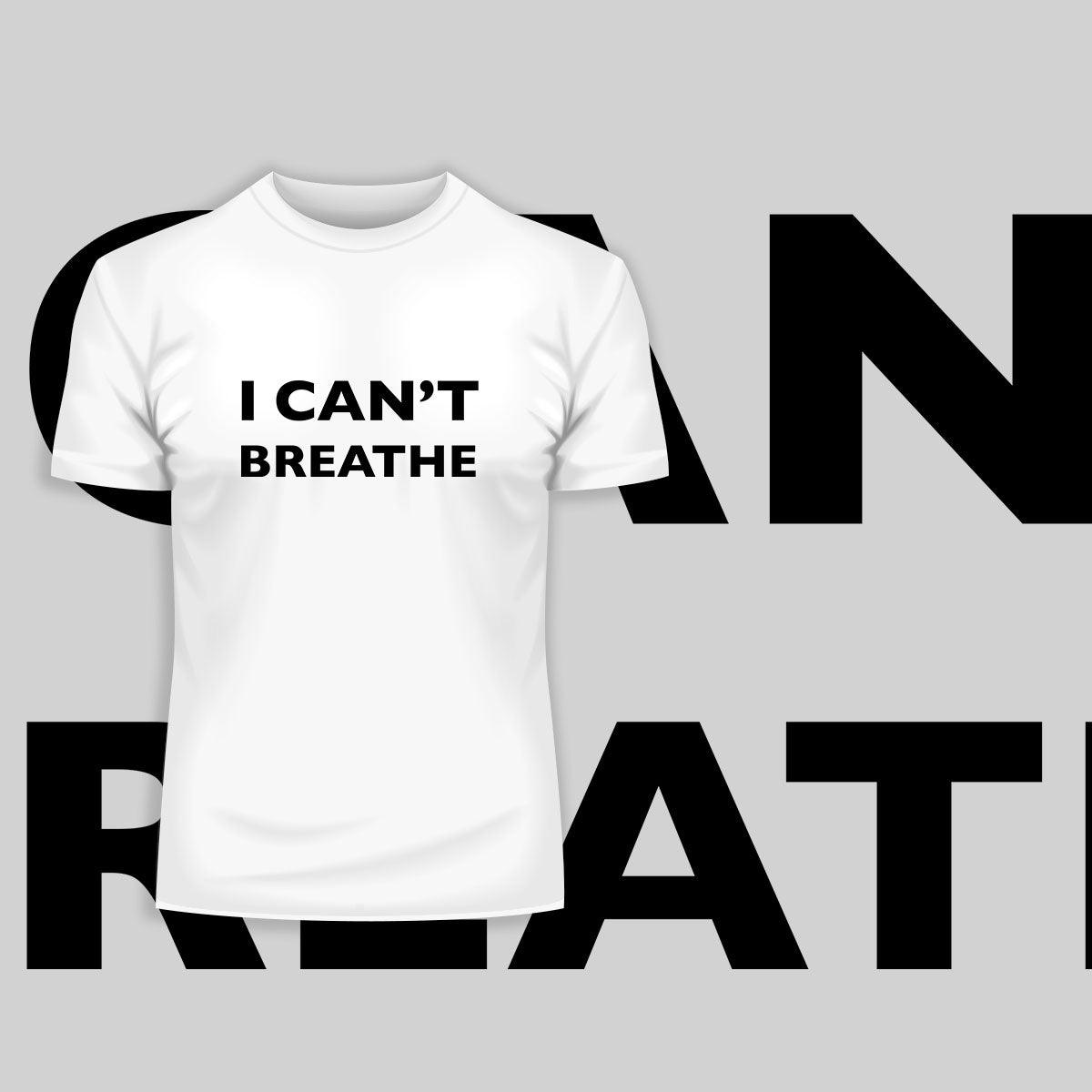 I can't Breathe - Black lives matter Black, White & Grey T-Shirt - Kuzi Tees