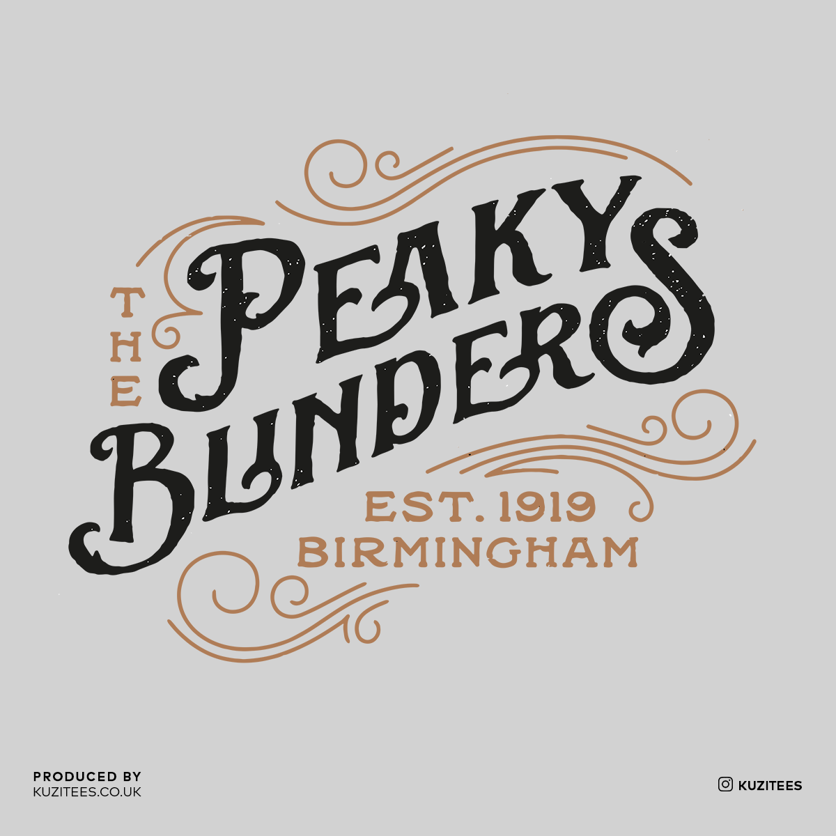The Peaky Blinders Est Birmingham 1919 Tommy Shelby's Tee Retro Movie - Kuzi Tees
