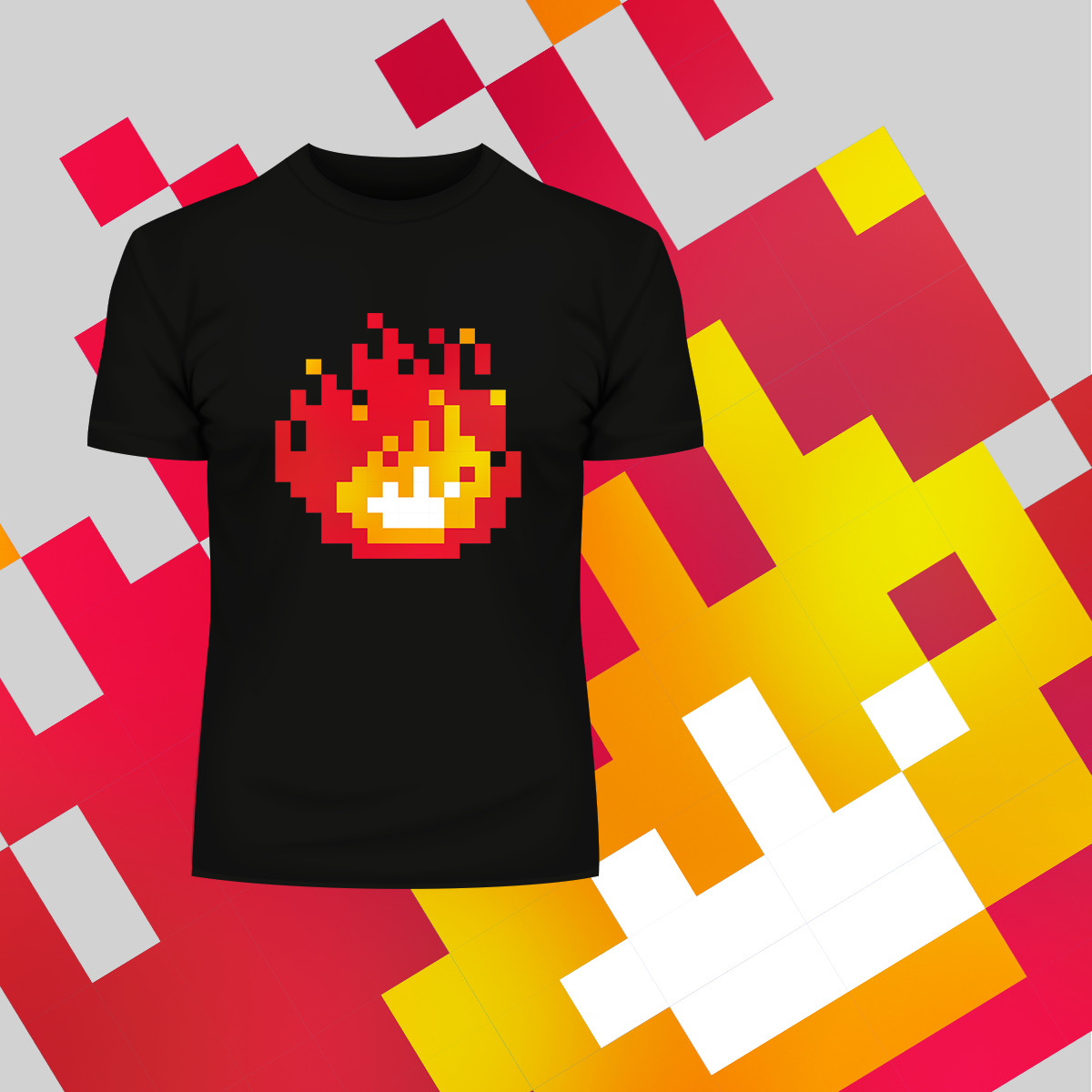 Minecraft Fireplace Amazing Crew Neck T-shirt & Tank Top For Online Game Geeks - Kuzi Tees