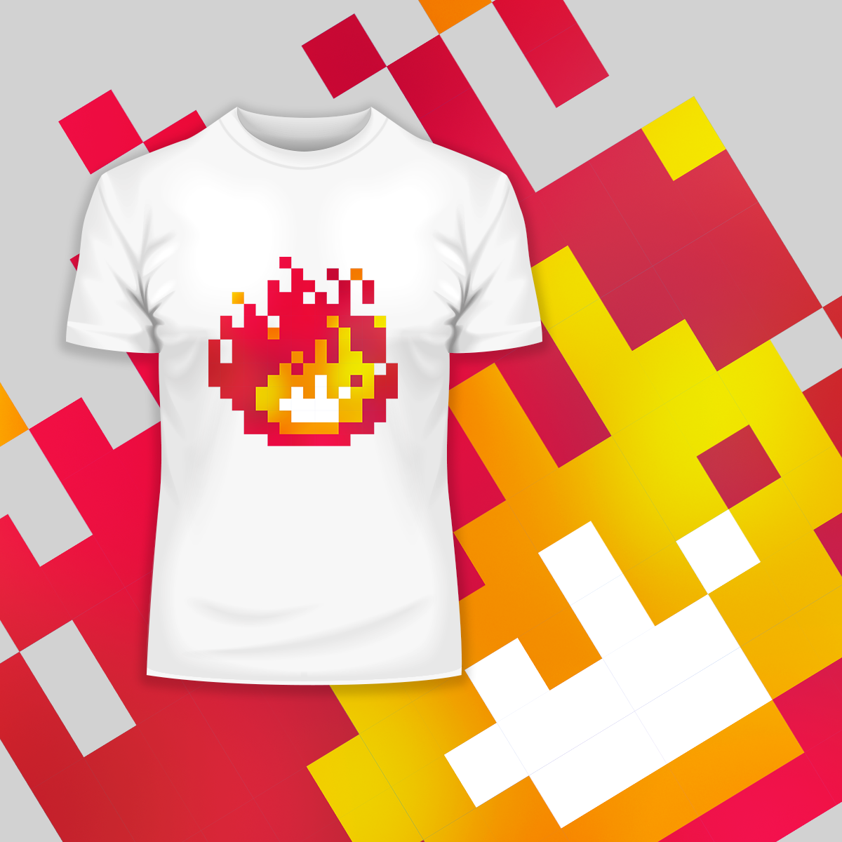 Minecraft Fireplace Amazing Crew Neck T-shirt & Tank Top For Online Game Geeks - Kuzi Tees