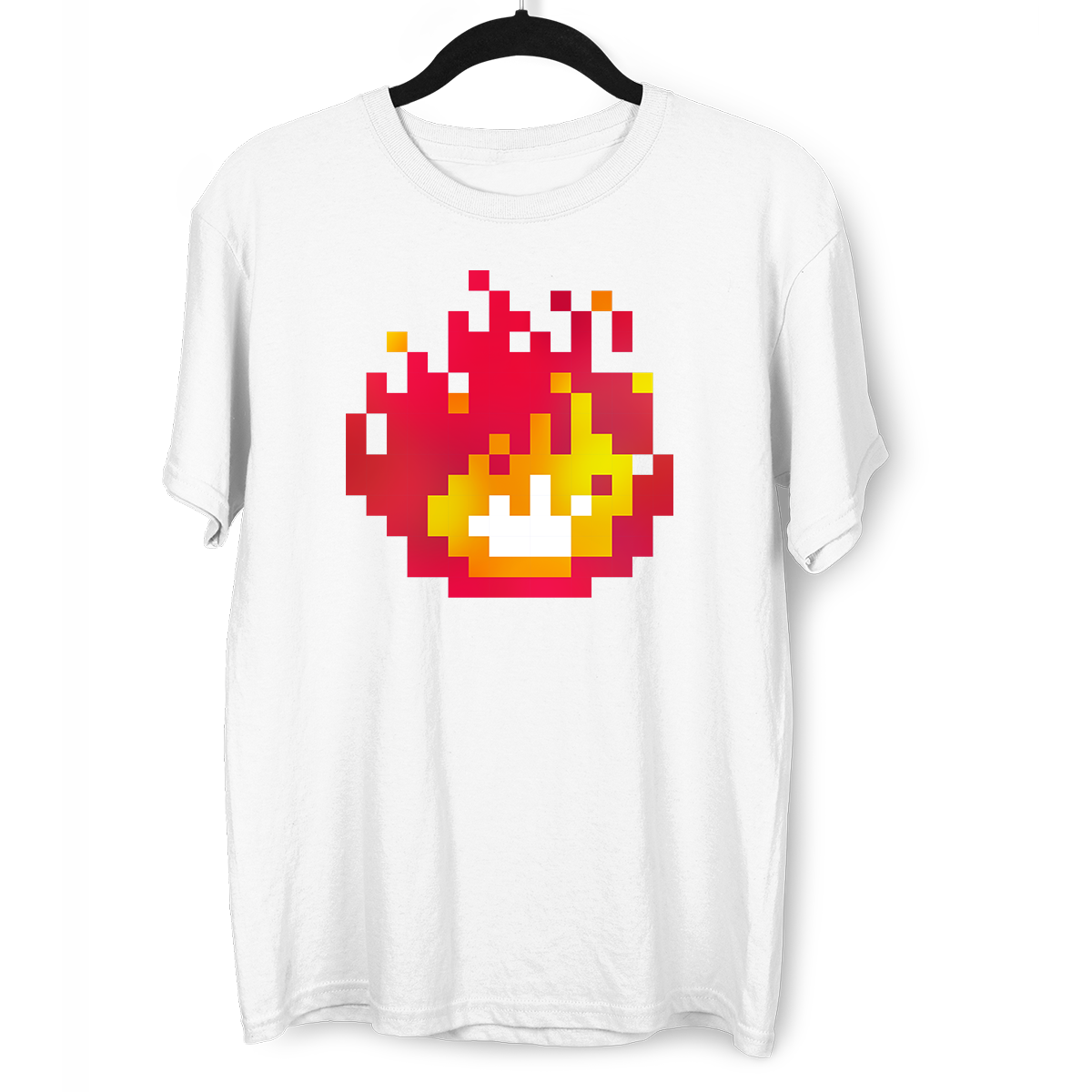 Minecraft Fireplace Amazing Crew Neck T-shirt & Tank Top For Online Game Geeks - Kuzi Tees