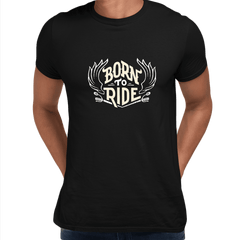 Born To Ride Biking T-shirt for Beard Minds - Kuzi Tees