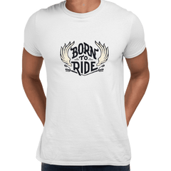 Born To Ride Biking T-shirt for Beard Minds - Kuzi Tees