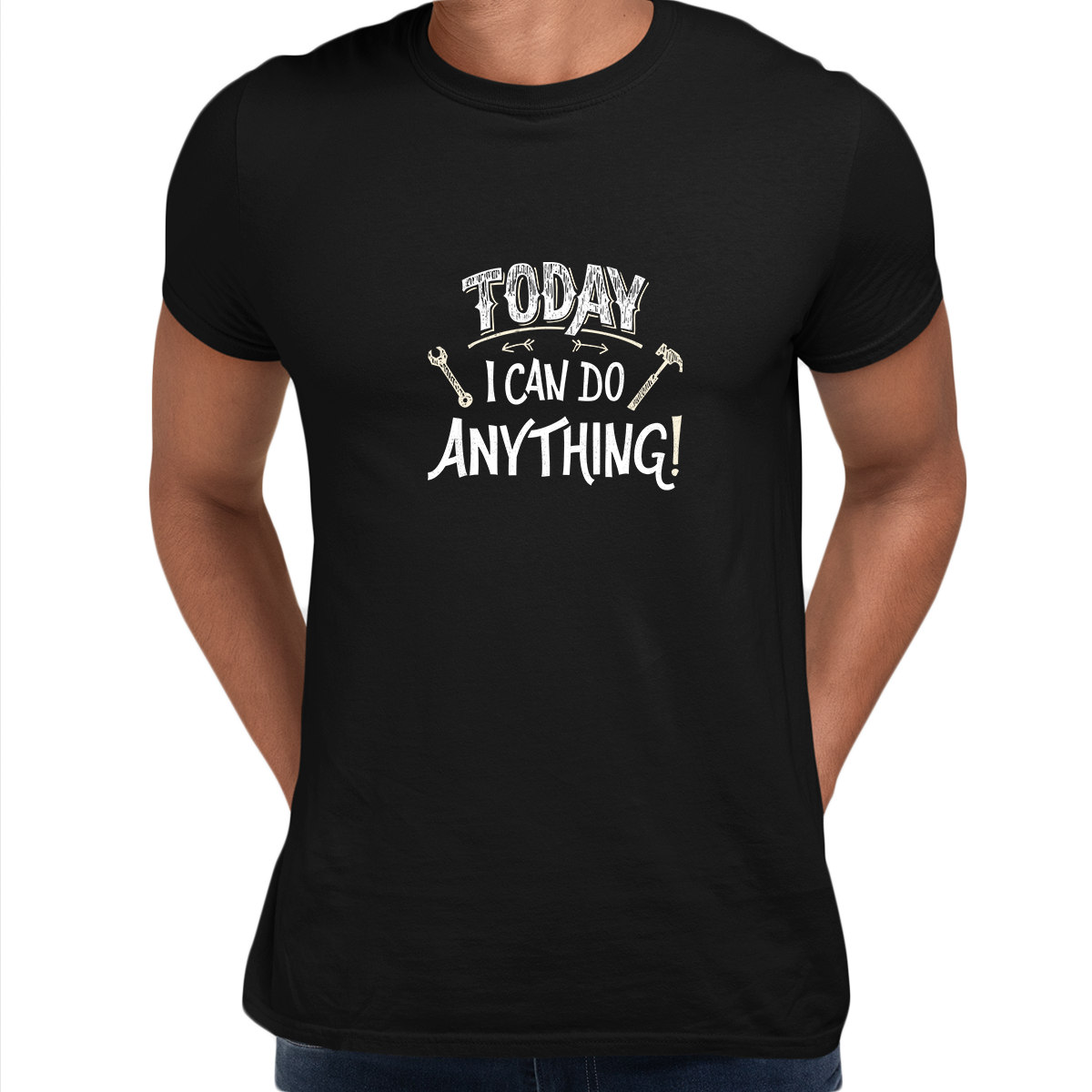 Today I can Do Anything Typography Tshirt - Kuzi Tees