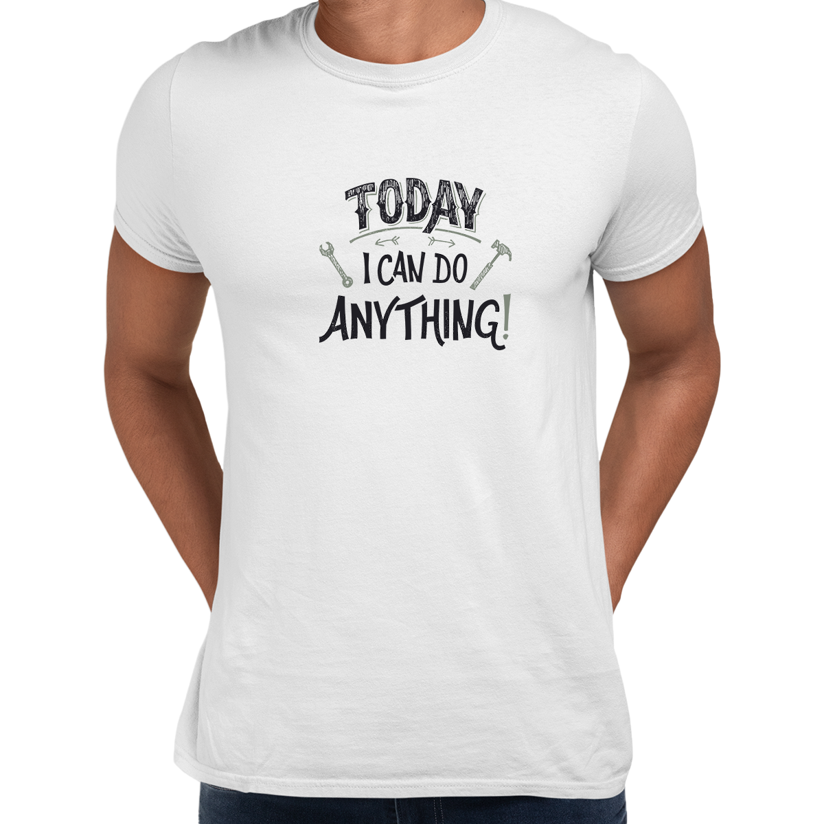 Today I can Do Anything Typography Tshirt - Kuzi Tees