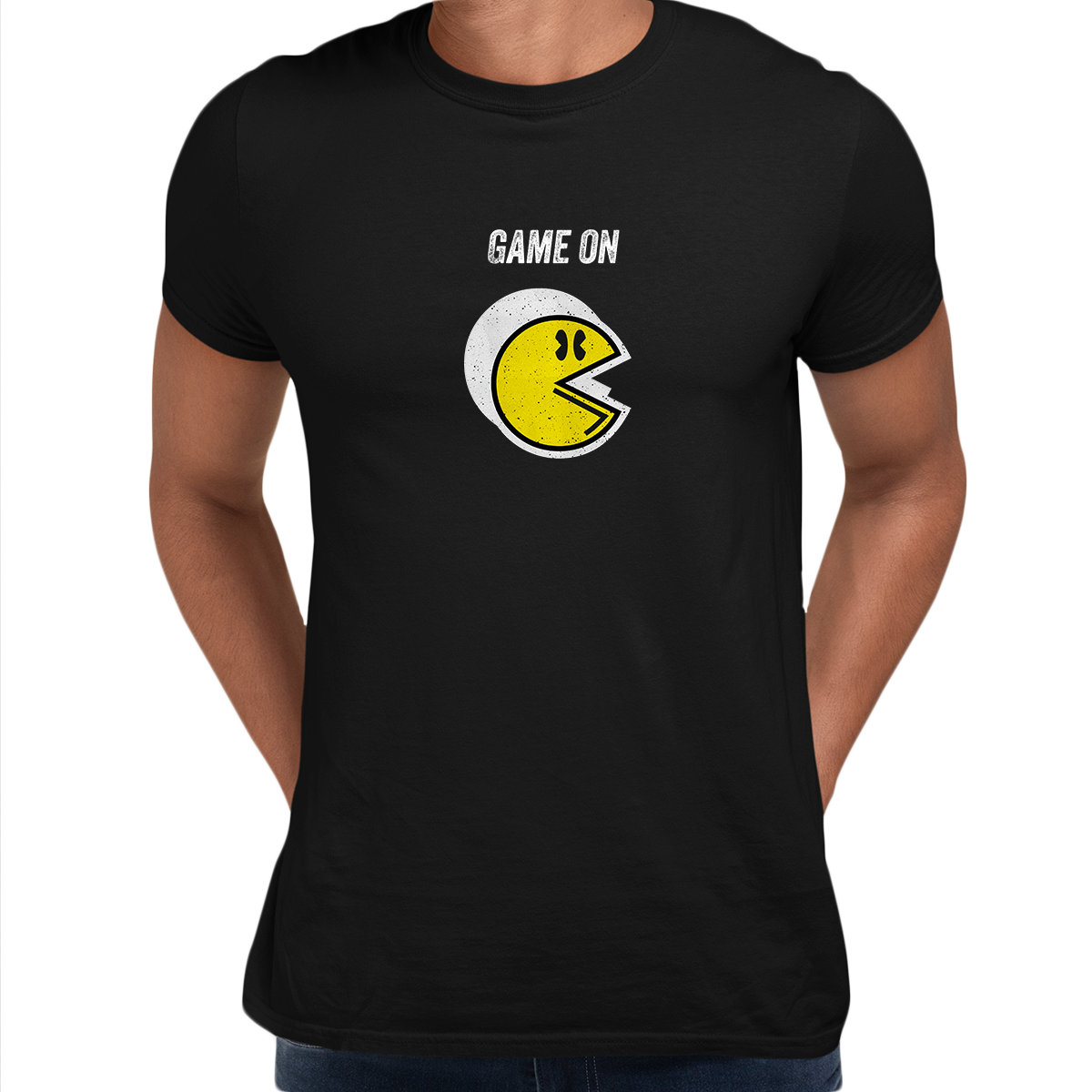 Vintage PACMAN Unisex T-SHIRT Cool Retro 70s 80s Arcade PC Video Games - Kuzi Tees