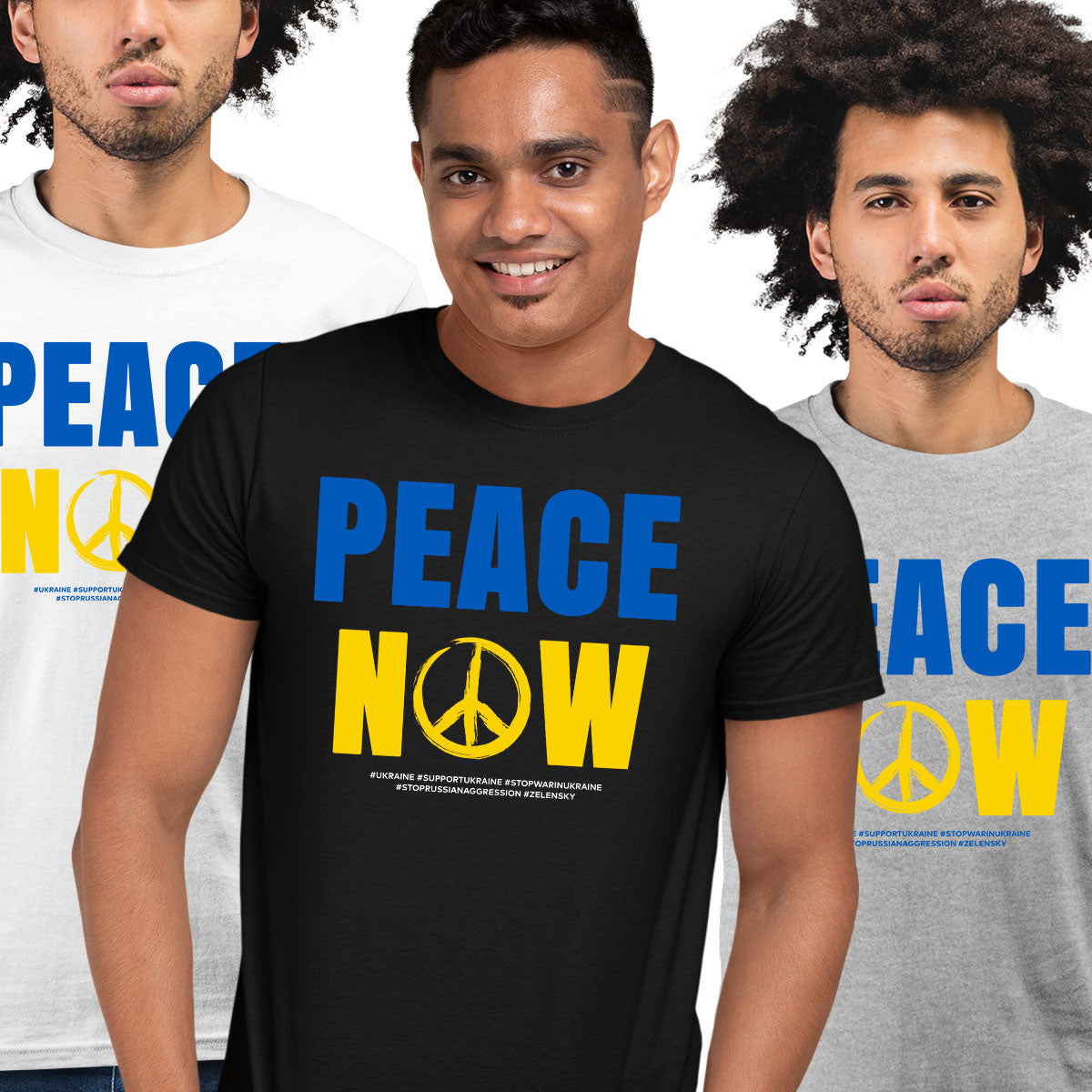 Peace Now T-shirt Greenpeace Ukraine War Stop Russian Aggression - Kuzi Tees