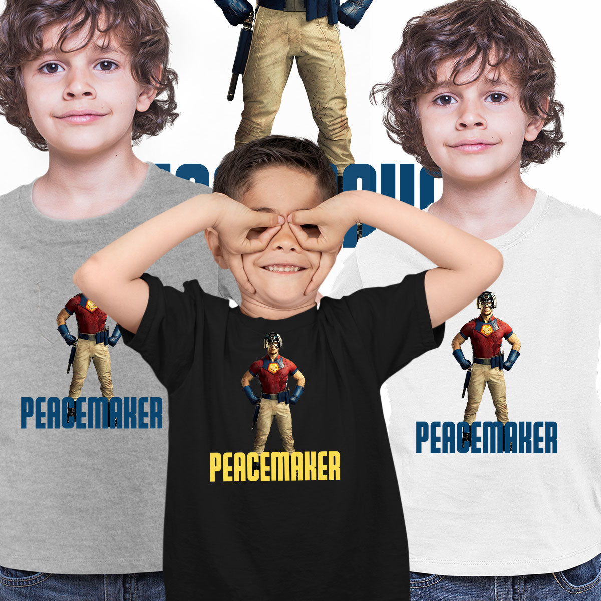 Peacemaker Superhero Kids T-shirt comics hero John Cena - Kuzi Tees